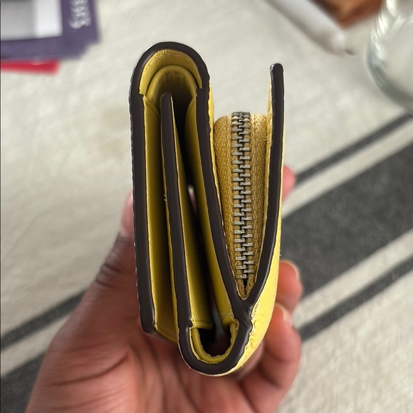 Coach Vibrant Yellow Key Card Holder - Picture 4 of 5